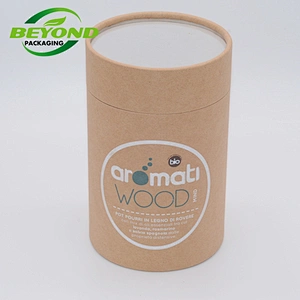 Food Grade Paperboard Biodegradable Round Paper Box ECO Friendly Cylinder Tube Chocolate Gift Packaging Box With PVC Window