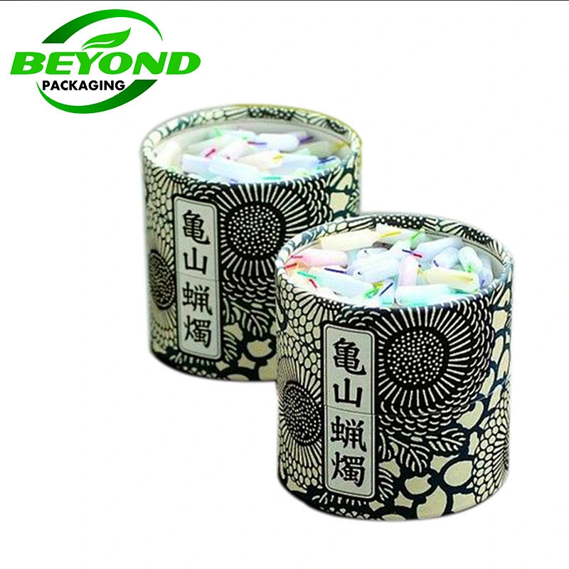 Customized Recycled High Quality Size Cheap Price Kraft Round Box Paper Tube For Candle Packaging with Logo