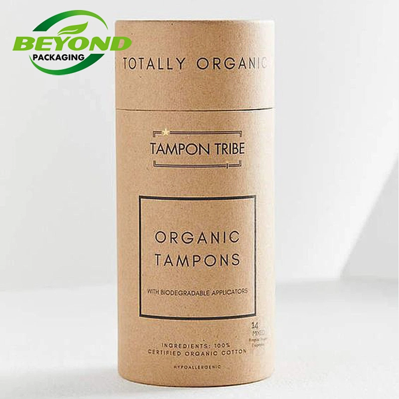 Biodegradable Round Cylinder Circle Box Customised Easy Box For Scented Candle Jar With Mini Box