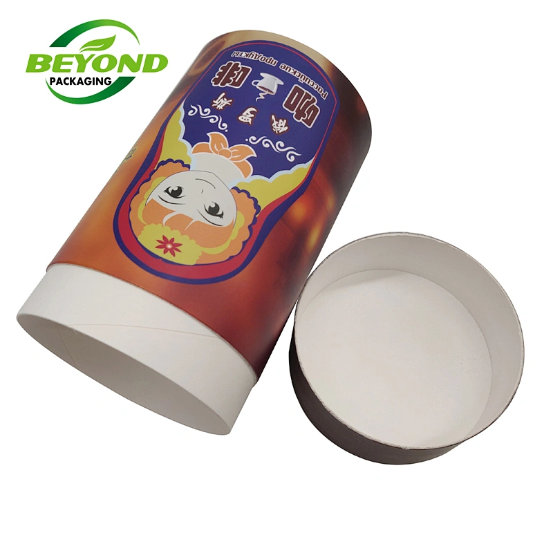 Eco friendly  Recycled Eco Friendly CMYK Printing Cardboard Tube Paper Gift Box For Coffee Packaging