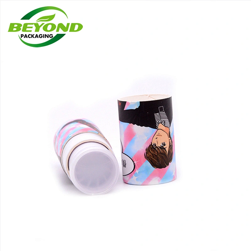 Eco Friendly Twisted Up Lipstick Container Paper Cardboard Tube Twist Up Paper Tube For Lipstick With Custom Printing