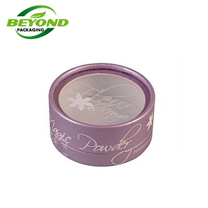 Recyclable eco Friendly Food Grade Clear Top PVC Window Small Round Circle Box Packaging Chocolate Food