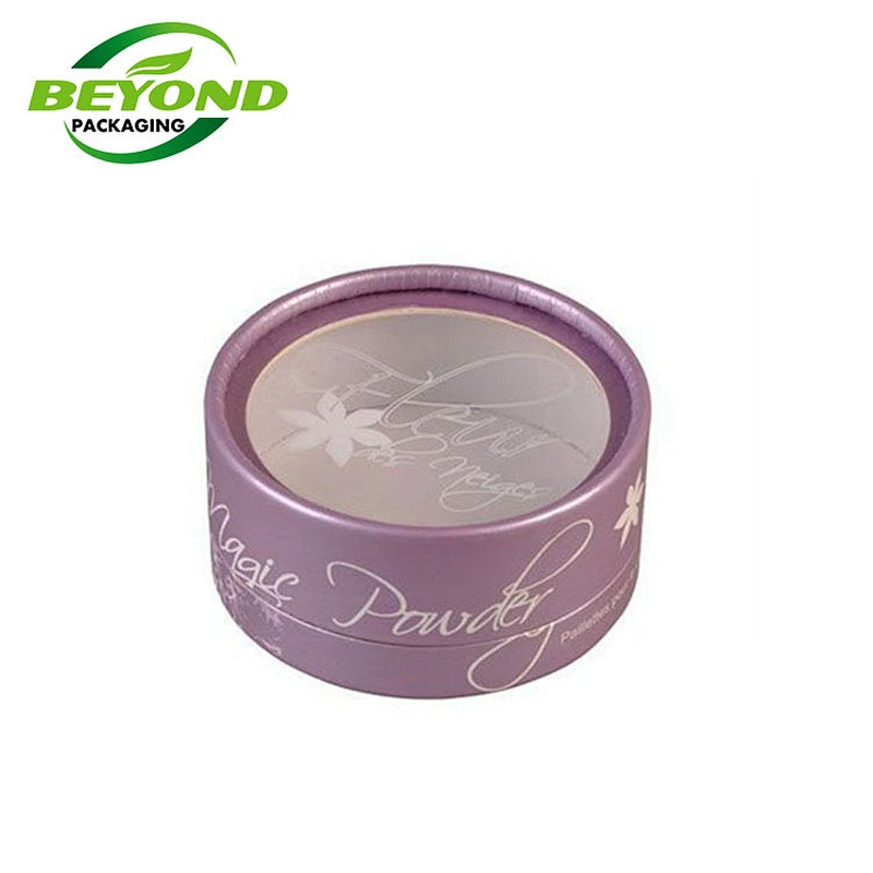 Recyclable eco Friendly Food Grade Clear Top PVC Window Small Round Circle Box Packaging Chocolate Food