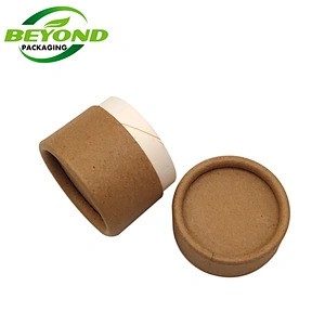 Hot Selling Products Natural Kraft Food Grade Oil Proof Lined Cute Empty 20g Lip Balm Container Paper Tube Packaging Deodorant
