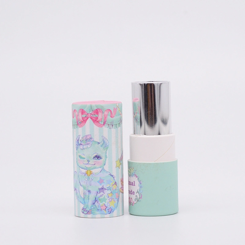 Wholesale Recyclable Twist Up Paper Tube Custom Lipstick Tube Packaging Design Gift Box
