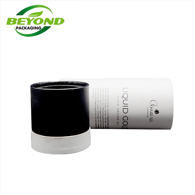 Customized Printing Logo High End Cosmetic Round Cardboard Cylinder Eco Friendly Paper Tube Packaging For Cosmetic Jar