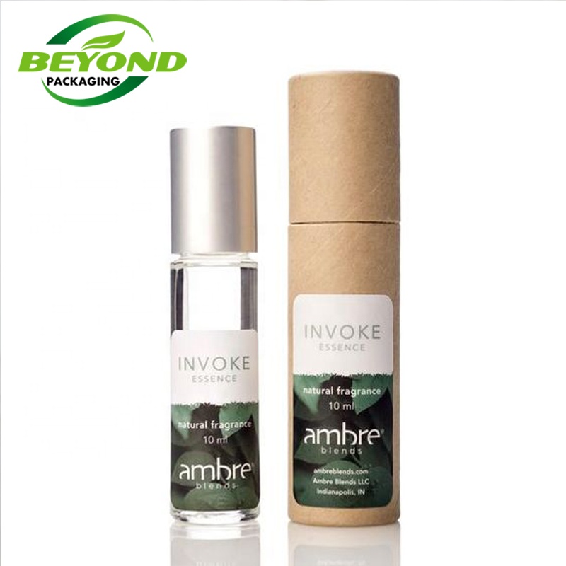 Custom printing handmade cosmetics perfume paper tube packaging eco friendly cardboard cylinder paper box packaging