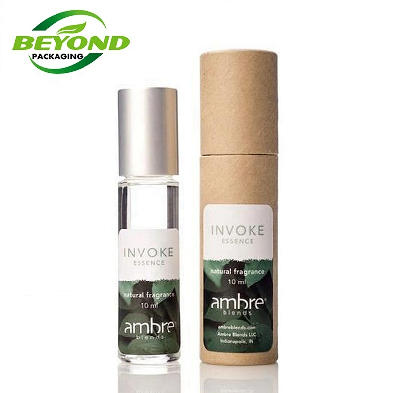 Custom printing handmade cosmetics perfume paper tube packaging eco friendly cardboard cylinder paper box packaging