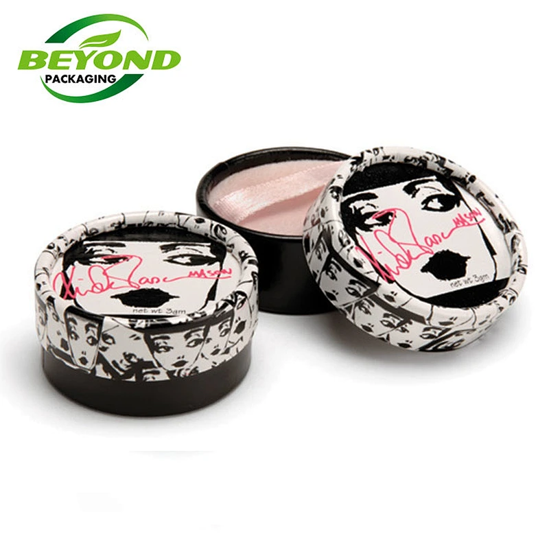 High quality round kraft custom paper tube box packaging eco friendly packaging for cosmetic loose powder
