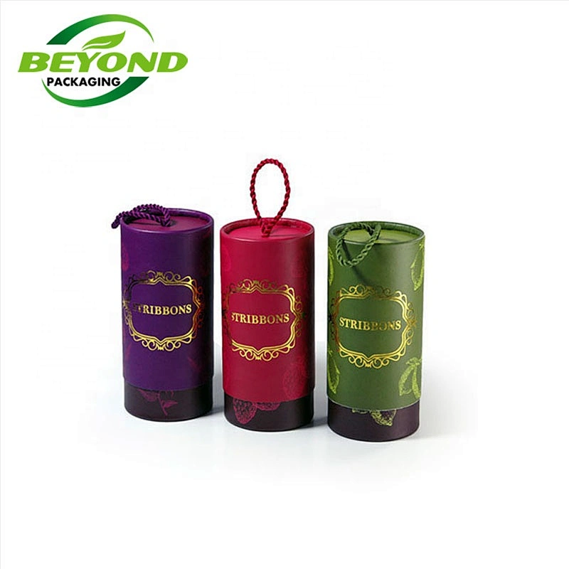 essential oil purple cylinder custom OEM cosmetic serum 30ml 50ml bottle skincare plastic free packaging tube with foam