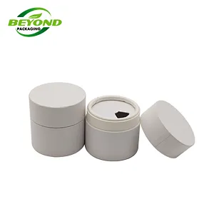 Custom Printing Eco Recyclable Sea Bath Salt Powder Cosmetic Packaging Cardboard Empty Round Cylinder Paper Tube with Top Shaker