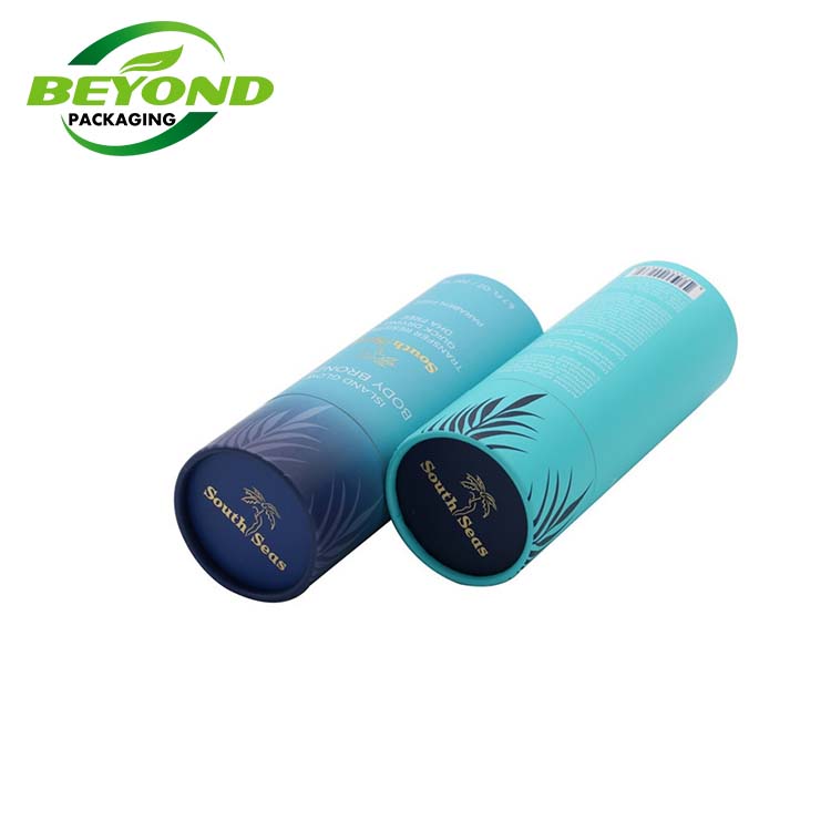 Eco Friendly High Quality Luxury Customized CMYK Color Cosmetic Circle Box Packaging Paper Tube For Essential Oil Bottle