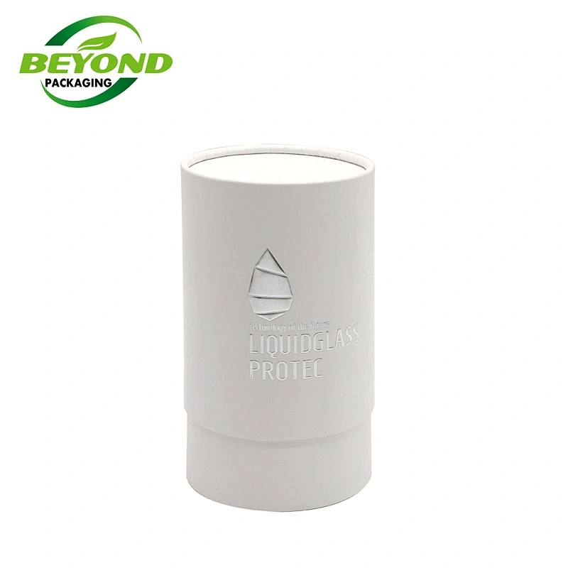 Custom Eco Friendly Recycled Kraft White Cardboard Gold Stamping Cosmetic Skin Care Container Box Packaging Paper Tube