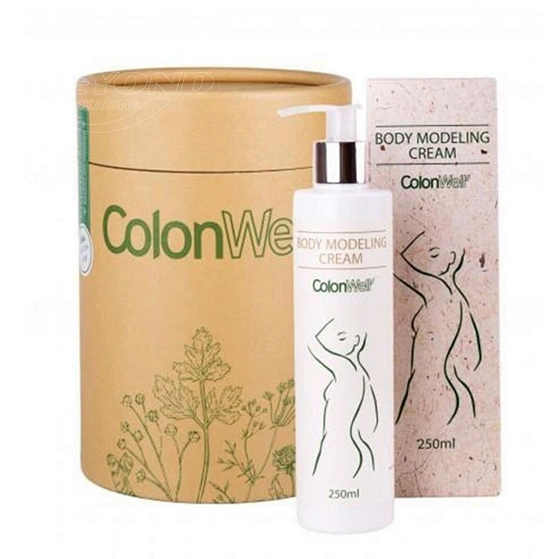 Eco-friendly Food Grade Protein Powder Packaging Luxury Tea Gift Boxes Round Kraft Paper Tube Cylinder with Custom Size
