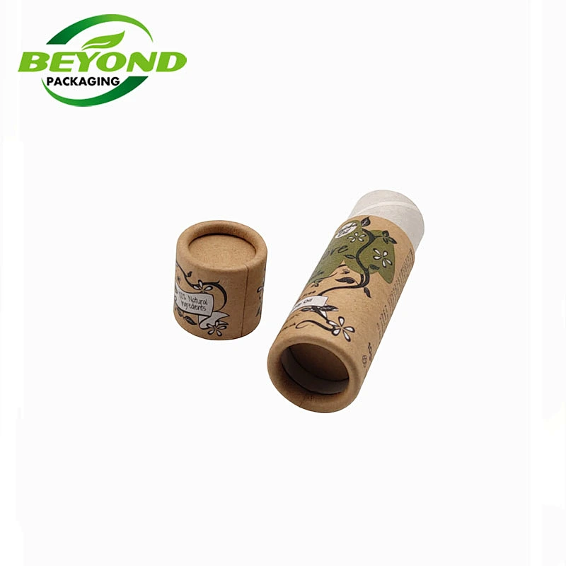 Push up paper tube for deodorant packaging and lip balm packaging cosmetic empty cardboard containers paper tube
