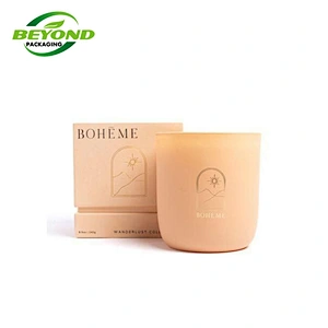Wholesale Custom Luxury Paper Cardboard  2 Piece Square Candle Gift Box Packaging Luxury Lid and base Gift Box