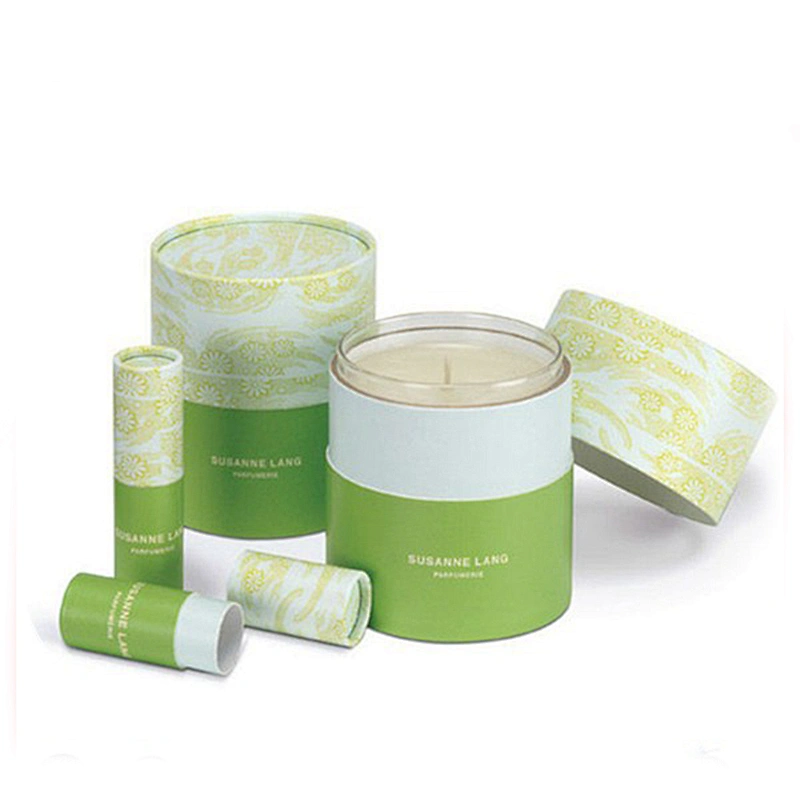 manufacturer Good Price custom lid and base eco friendly kraft paper tube packaging candle paper cover jar for luxury gift box