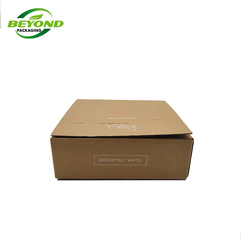 Custom logo printed small eco friendly recycled corrugated paper packaging shipping boxes with zip