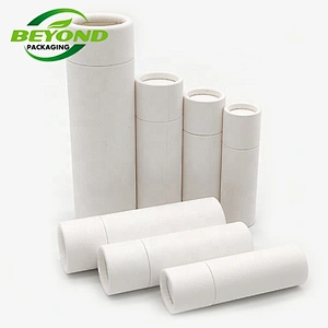 Eco friendly Biodegradable natural baby lip balm care push up paper tube bees lip balm packaging