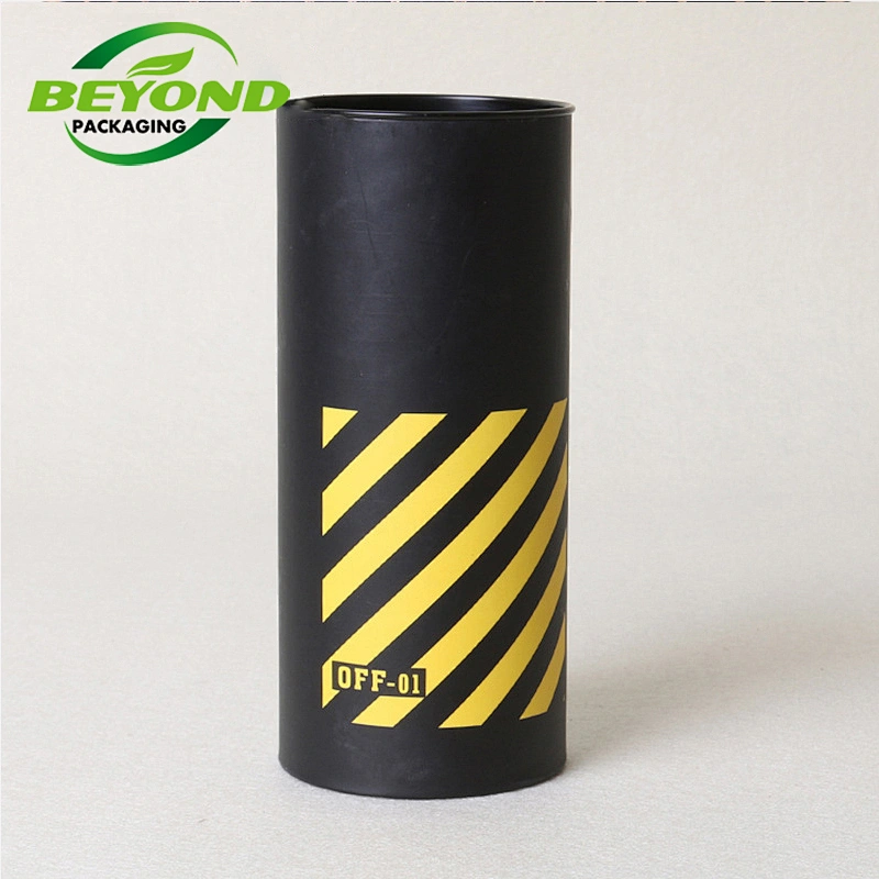 Factory Directly Supply Rigid Cardboard Custom Printed Wine Bottle Packing Paper Tube CMYK Printing Recycled Cylinder Box
