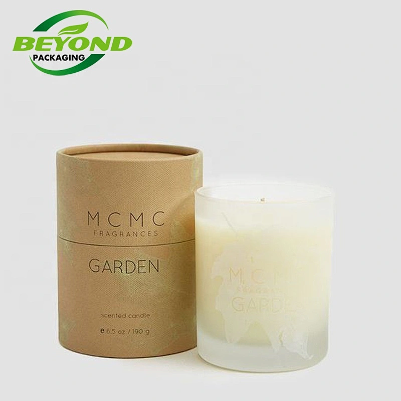 Wholesale Eco Friendly Custom Printing Design Kraft Candle Paper Tubes Packaging Box Supplies