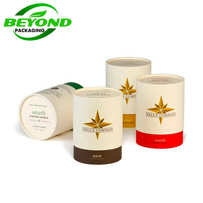Wholesale Personalized cylinder box Packaging custom printing Beauty Packaging Paper Tube For Soap Bars and candle With Custom