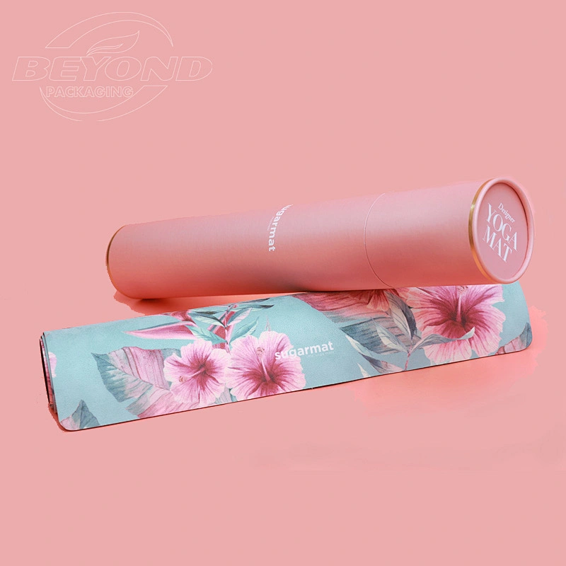 cardboard paper plastic ends plugs mailing shipping tubes paper rigid cylinder cardboard yoga mat poster tubes with lids