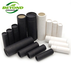 Eco friendly Biodegradable natural baby lip balm care push up paper tube bees lip balm packaging