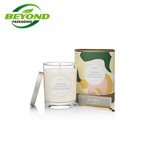 Hot sale Biodegradable Cylindrical Round Rigid Cardboard Candle Paper Package Tube Box