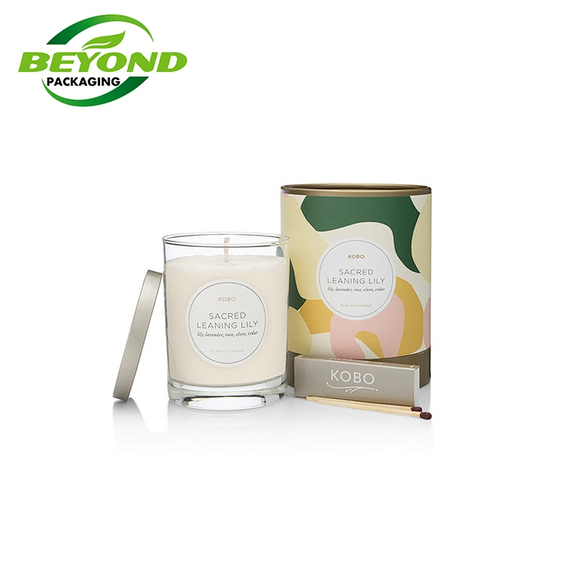 Hot sale Biodegradable Cylindrical Round Rigid Cardboard Candle Paper Package Tube Box