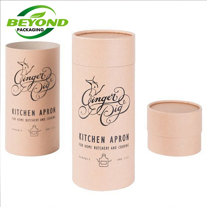 Custom Design Printing Luxury Perfume Recycled Cardboard Cylinder Packaging Box with Long Lid