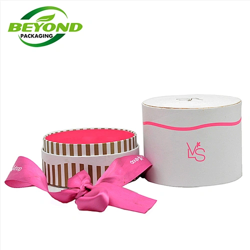Luxury paper tube high quality customized CMYK printing EVA foam inside clear small display gift box packaging tubes jewelry