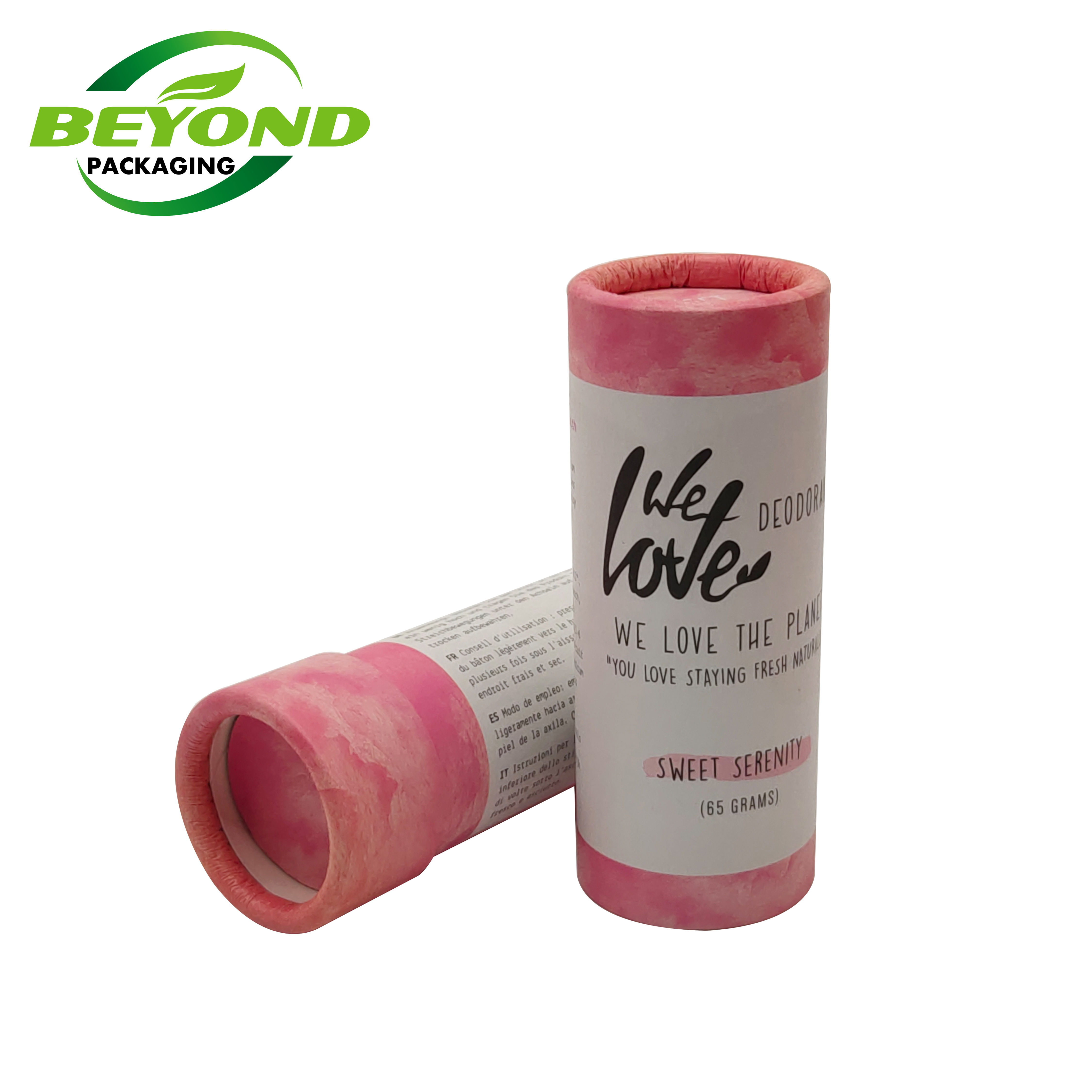 Best Price eco friendly big size 2.5 Oz Packaging Kraft Paper Cardboard Lip Balm Tube / Deodorant containers