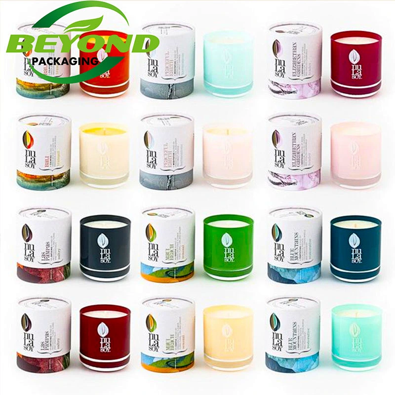 Hot sale Biodegradable Cylindrical Round Rigid Cardboard Candle Paper Package Tube Box