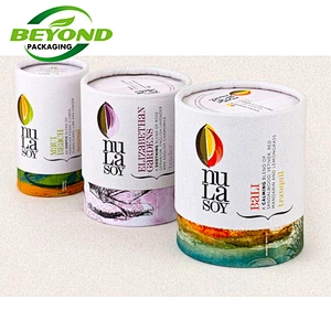 Beautiful Candles Box ,Cardboard Tube Box For Candle, Cylinder Candle gift Box Packaging
