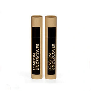 Eco friendly mailing paper brown cardboard carton tube for poster with plastic lids
