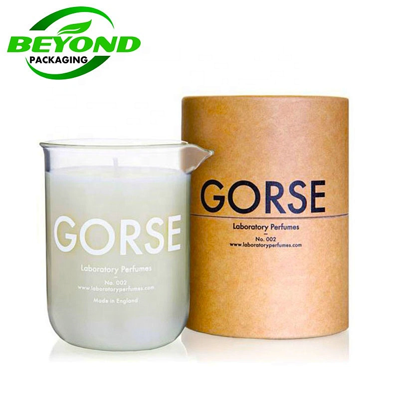 Hot sale Luxury  Biodegradable Round Rigid Cardboard Custom Logo Candle Paper Packaging Box for Candle