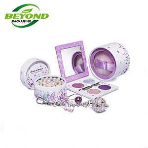 Custom Paper Size Cosmetic Bottle Packaging Round Craft Cylinder Shape Small Essential Oil Cosmetic Set Package Paper Box