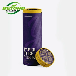 China Factory Directly Supply High Quality Food Grade CMYK Printing Paper Tube Cylinder Core Box For Tea Packaging