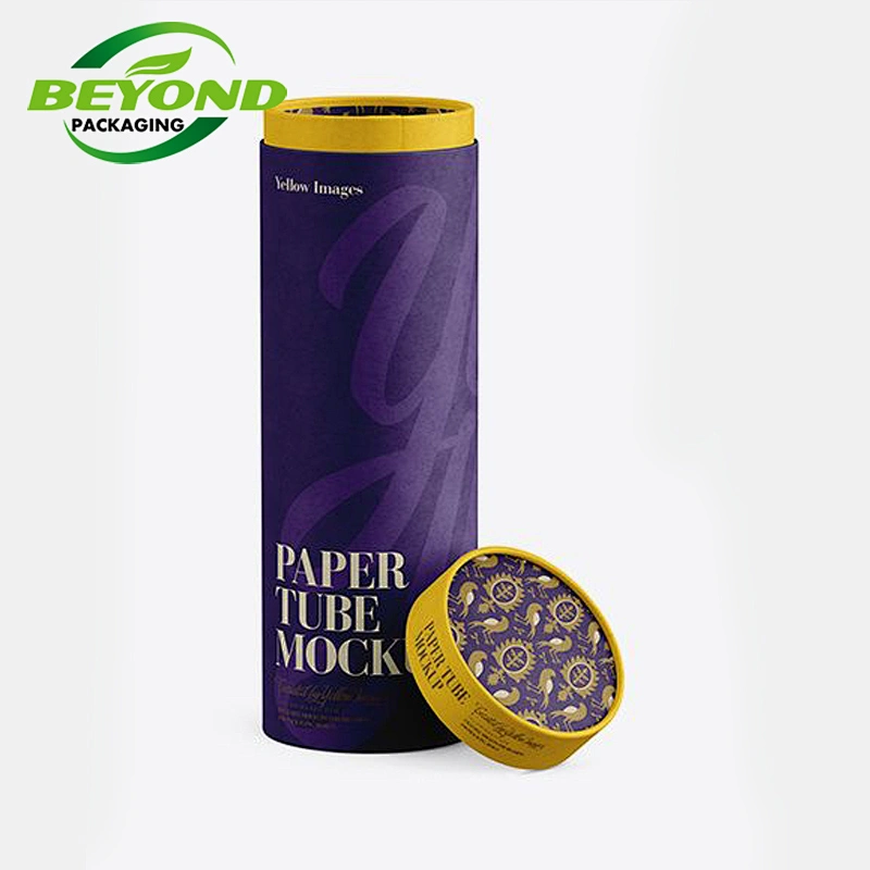 China Factory Directly Supply High Quality Food Grade CMYK Printing Paper Tube Cylinder Core Box For Tea Packaging