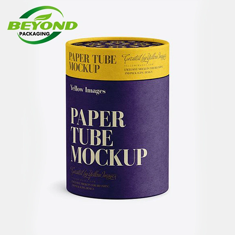 China Factory Directly Supply High Quality Food Grade CMYK Printing Paper Tube Cylinder Core Box For Tea Packaging