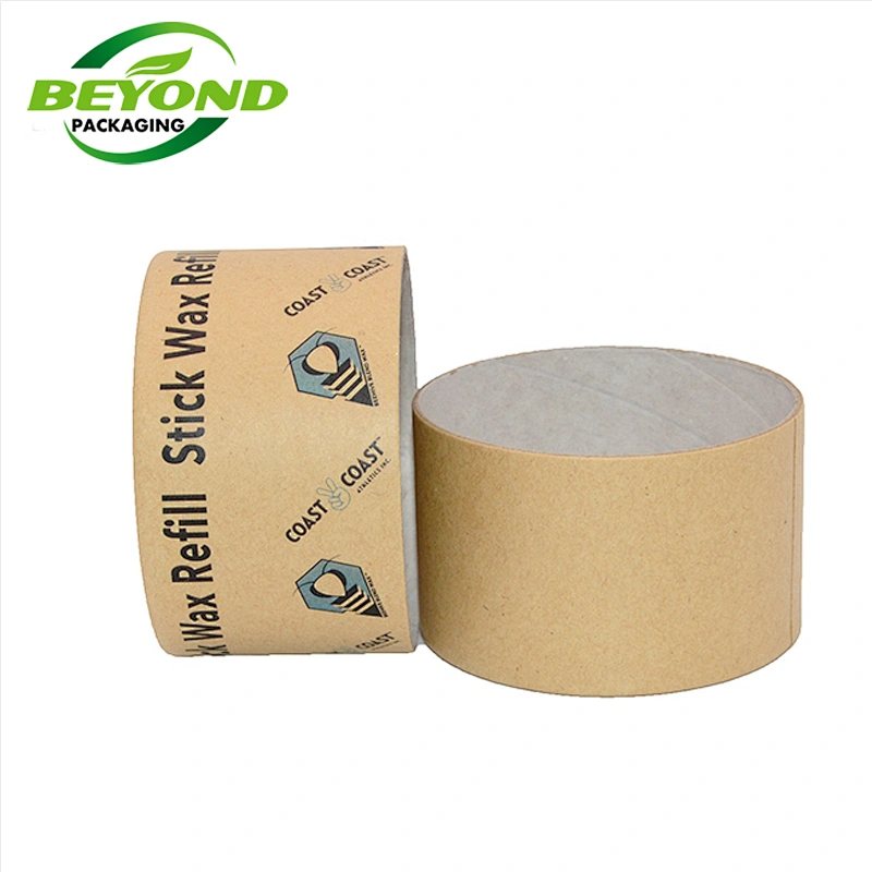 Biodegradable Recyclable Natural Cosmetic Kraft Paper Jar For Body Balm Face Rescue Body Souffle