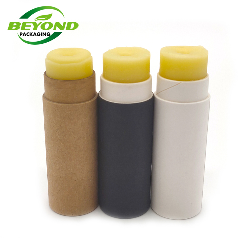 Biodegradable cosmetic containers deodorant/lipstick/lip balm container 0.3oz/5 oz lip balm tube