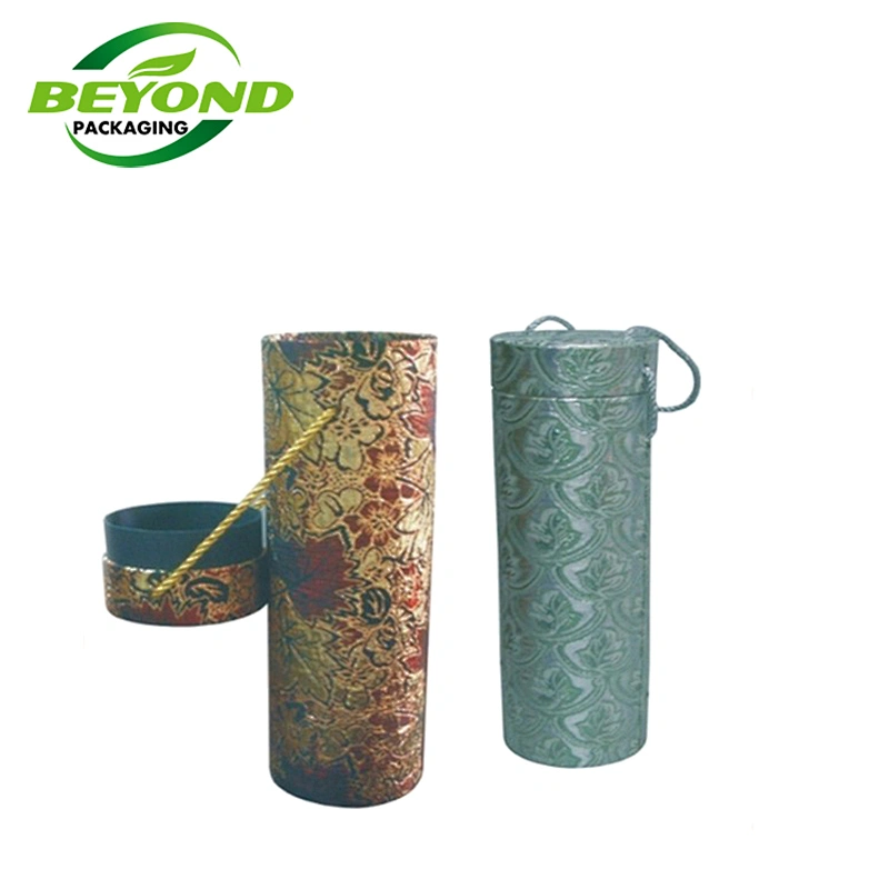 Wholesale Luxury Custom Size Eco Friendly Paper Tube Box Packaging With Printed Logo For Cosmetic Skin Care  Bottle Packaging