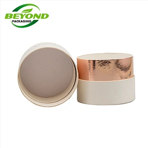 Eco Friendly Biodegradable Cardboard Cylinder Kraft Paper Tube for Cosmetic Face Cream Jar Packaging