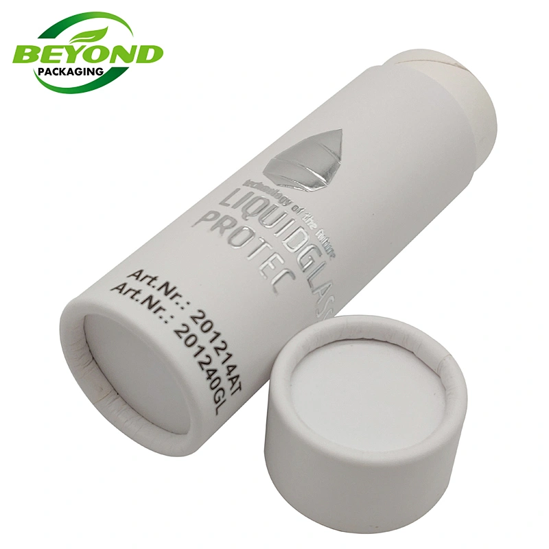 China Factory Supply High Quality White Paper Tube For Cosmetic Bottle Skin Care Glass Drop Bottle Packaging