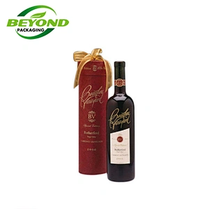 Wholesale Custom Printing Eco Friendly Cylinder Round Cardboard Paper tube Box Packaging For Wine