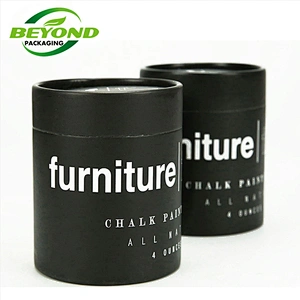 Black Color Luxury Beauty Product Cosmetic Packaging Box Recycled Cosmetically Paper Cylinder Box Tube For Glass Cream Bottle