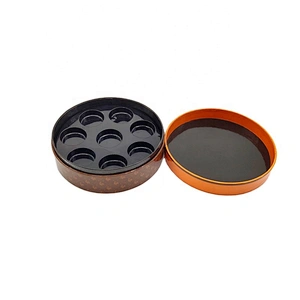 Customized Logo Candy gift boxes food grade foil paper inside extra large round circle food biscuit cookie box packaging