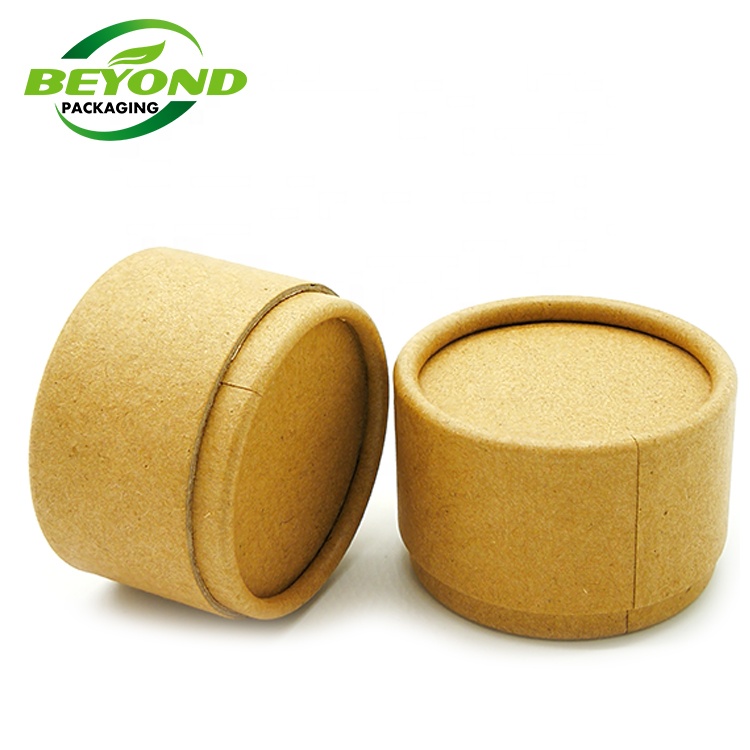Free sample testing eco friendly recycled empty deodorant/lip balm container packaging round kraft paper tube